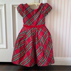 Girl’s Size 8 Red Plaid Holiday Dress